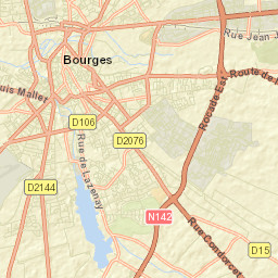 Bourges Street Map