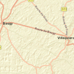 Baugy Street Map