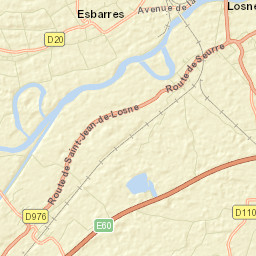 Losne Street Map
