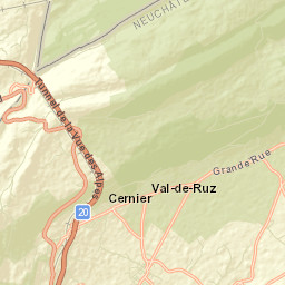 Cernier Street Map