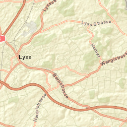 Lyss Street Map