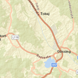 Güssing Street Map