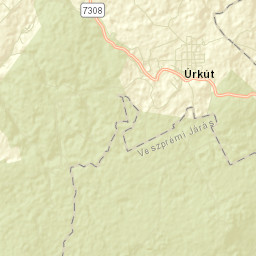 Úrkút Street Map