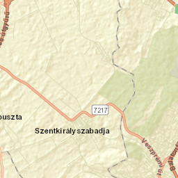 Szentkirályszabadja Street Map