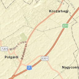 Polgárdi Street Map