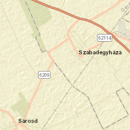 Sárosd Street Map