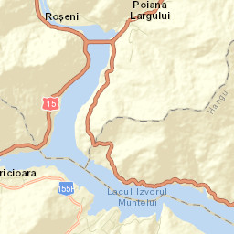 Comuna Ceahlău Street Map