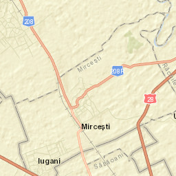 Comuna Mirceşti Street Map
