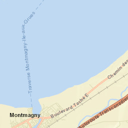 Montmagny Street Map