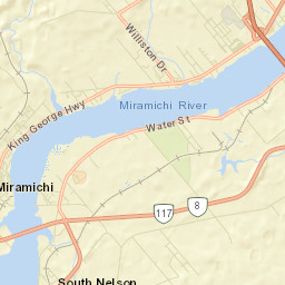 Miramichi Street Map