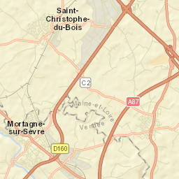 Saint-Christophe-du-Bois Street Map