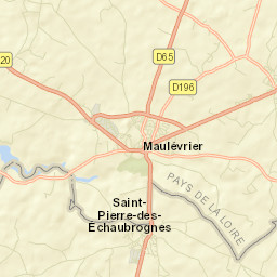 Saint-Pierre-des-Échaubrognes Street Map