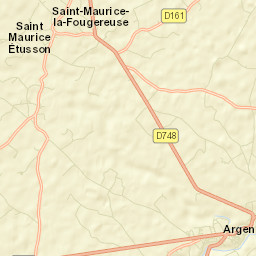 Argenton-les-Vallées Street Map