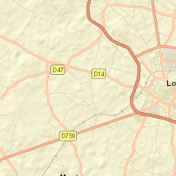Loudun Street Map