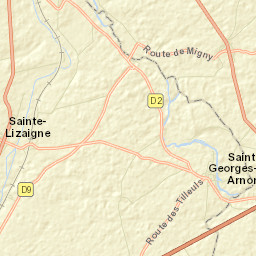 Sainte-Lizaigne Street Map