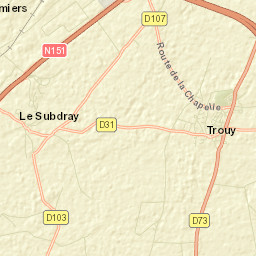 Trouy Street Map