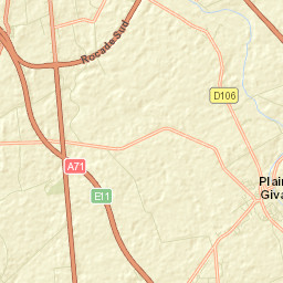Plaimpied-Givaudins Street Map