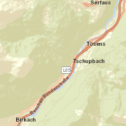 Serfaus Street Map