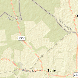Türje Street Map