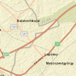 Lepsény Street Map