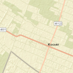 Kocsér Street Map