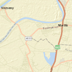 Tiszaföldvár Street Map