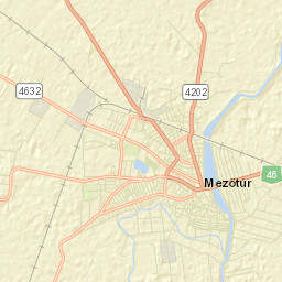 Mezőtúr Street Map