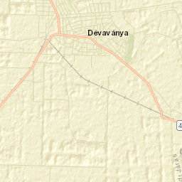 Dévaványa Street Map
