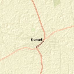 Komádi Street Map