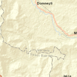 Mărişelu Street Map