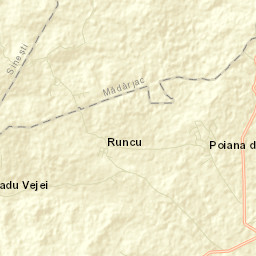 Comuna Ţibana Street Map