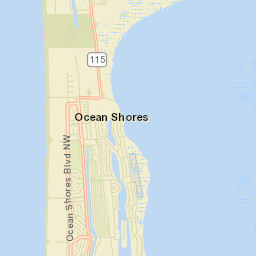 500-598 Damon Road, Ocean Shores, WA Street Map