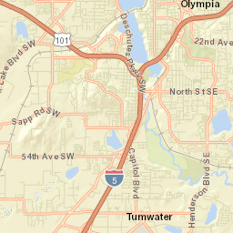 Tumwater Street Map