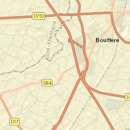 Boufféré Street Map