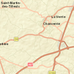 La Verrie Street Map