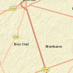 Levroux Street Map