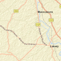 Lunery Street Map