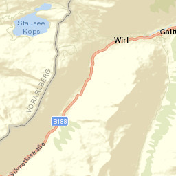 Galtür Street Map