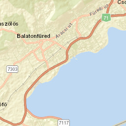 Balatonfüred Street Map