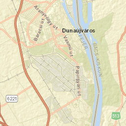 dunaújváros Street Map