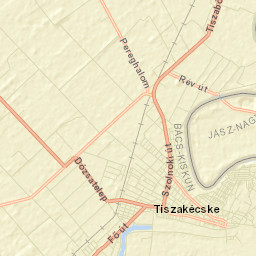 Tiszakécske Street Map