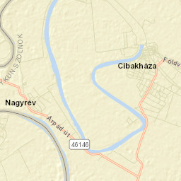 Cibakháza Street Map