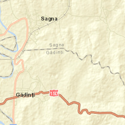 Comuna Gâdinţi Street Map