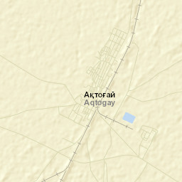 Aqtoghay Street Map