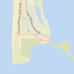 Ocean Shores Street Map