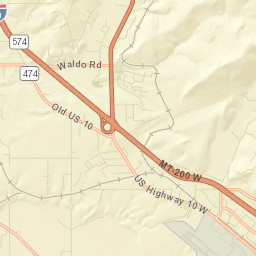 Interstate 90, Missoula, MT 59808, USA Street Map