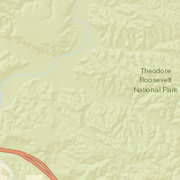 E River Rd, Little Missouri National Grassland, Theodore Roos Street Map