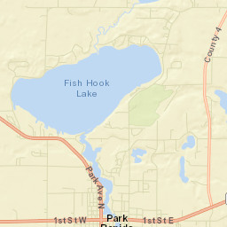 Park Rapids Street Map