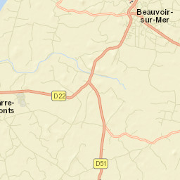 Beauvoir-sur-Mer Street Map