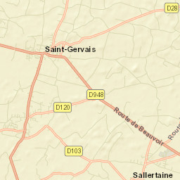 Saint-Gervais Street Map